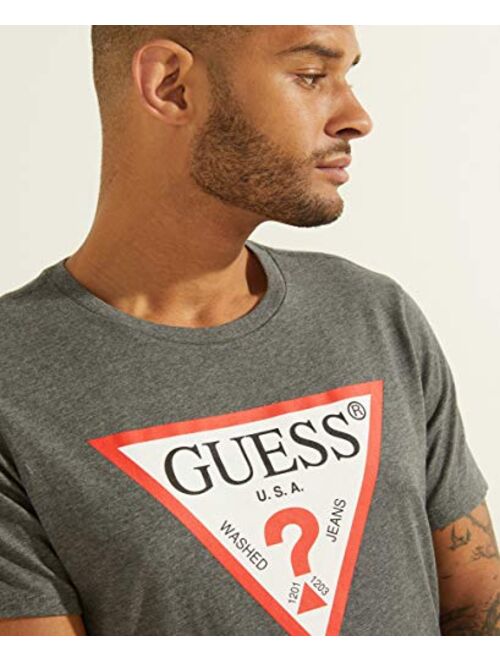 GUESS Men's Classic Triangle Logo Tee