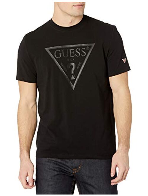 GUESS Men's Short Sleeve Logo Crewneck Tee