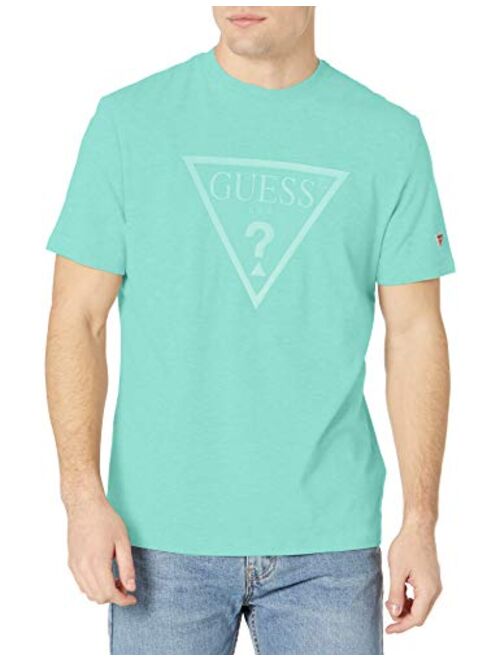 GUESS Men's Short Sleeve Logo Crewneck Tee