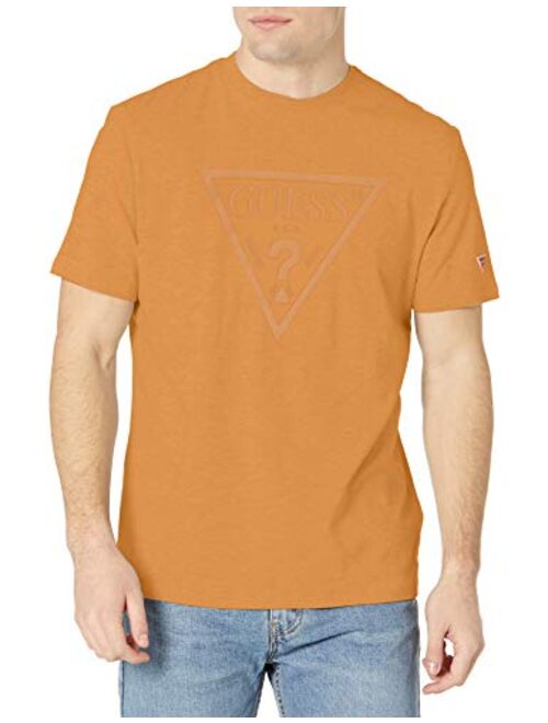 GUESS Men's Short Sleeve Logo Crewneck Tee