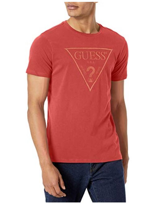 GUESS Men's Eco Embroidered Logo Tee