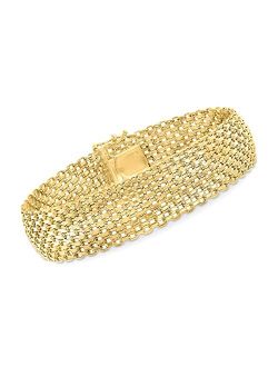 Italian 14kt Yellow Gold Bismark-Link Bracelet
