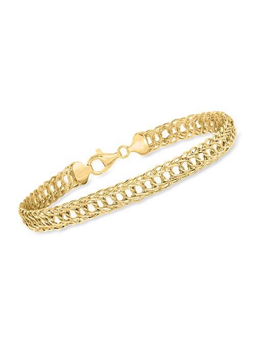 Ross-Simons 14kt Yellow Gold Double Oval-Link Bracelet