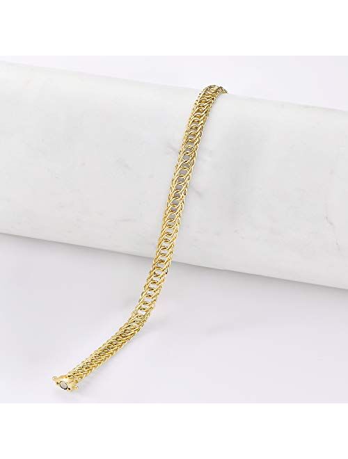 Ross-Simons 14kt Yellow Gold Double Oval-Link Bracelet