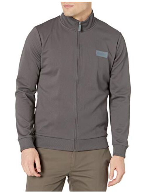 GUESS Men's Active Zip-up Mock-Neck Sweatshirt