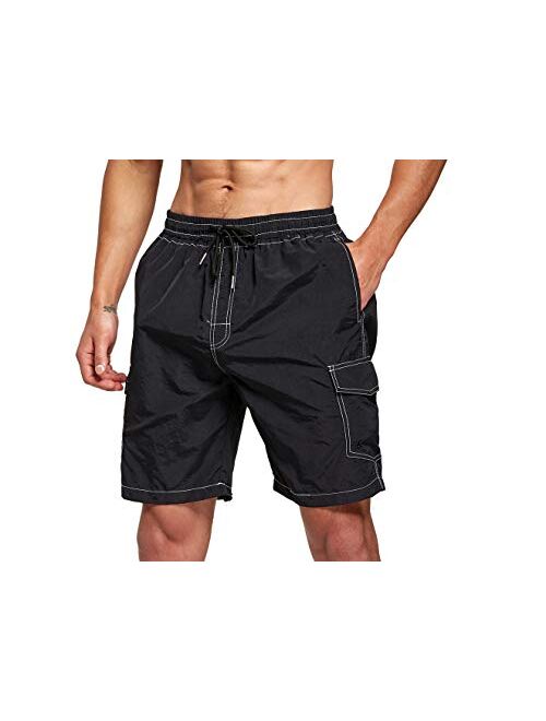 Tansozer Mens Swim Trunks Quick Dry Swimming Shorts