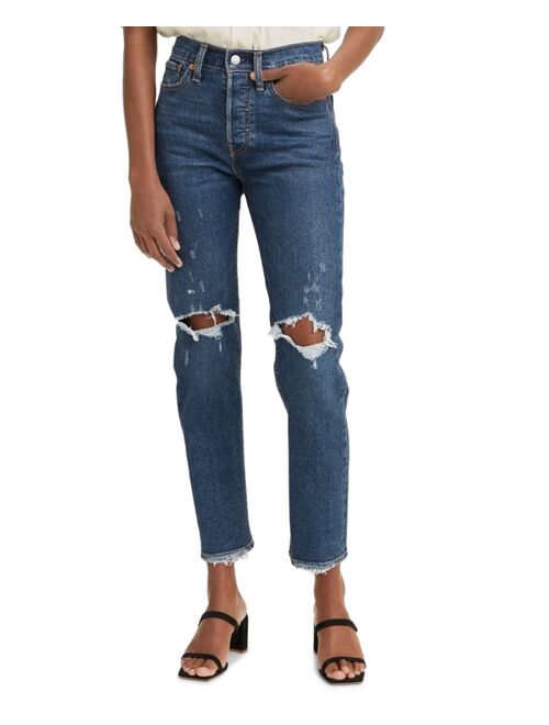 Levi's Women's Wedgie Straight-Leg Cropped Jeans