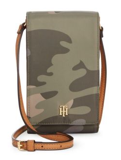 Julia Camo Nylon Phone Crossbody