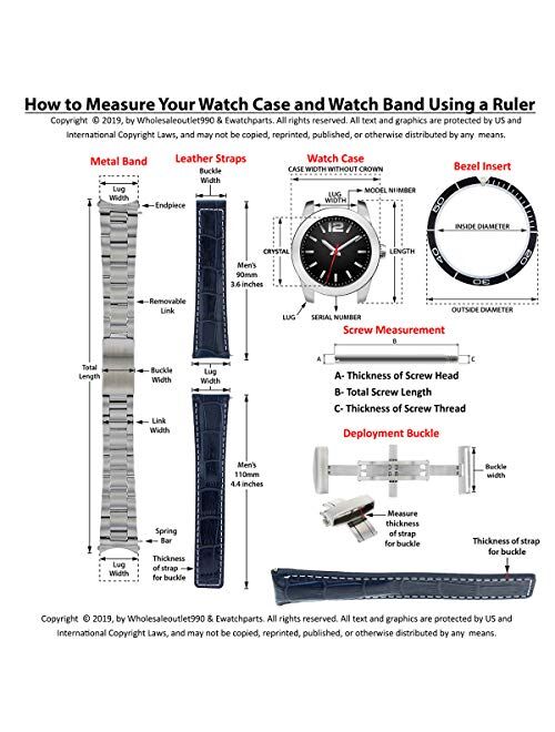 20mm Jubilee Watch Band Bracelet Compatible with Rolex Datejust 16013 16233 16234 Two Tone