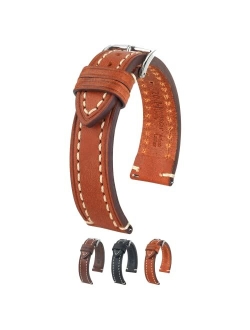 Hirsch Liberty Artisan Calf Leather Watch Strap - 18mm, 20mm, 22mm, 24mm - Length - Attachment / Buckle Width - Quick Release Watch Band