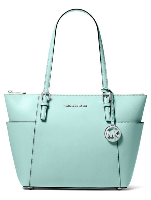 Michael Kors Jet Set Large Crossgrain Leather Tote