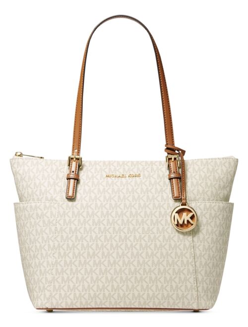 Michael Kors Signature Jet Set East West Acorn Top Zip Tote