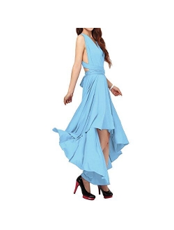 Womens Transformer Evening Dress Maxi Cocktail Wrap Convertible Multi Way Floor Long Formal Gown