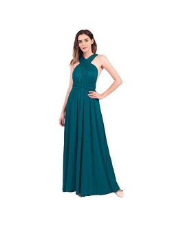 Womens Transformer Evening Dress Maxi Cocktail Wrap Convertible Multi Way Floor Long Formal Gown