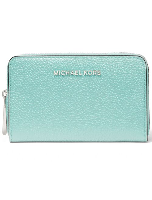 Michael Kors Jet Set Leather Zip-Around Card Case