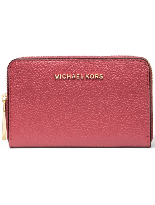 Michael Kors Jet Set Leather Zip-Around Card Case