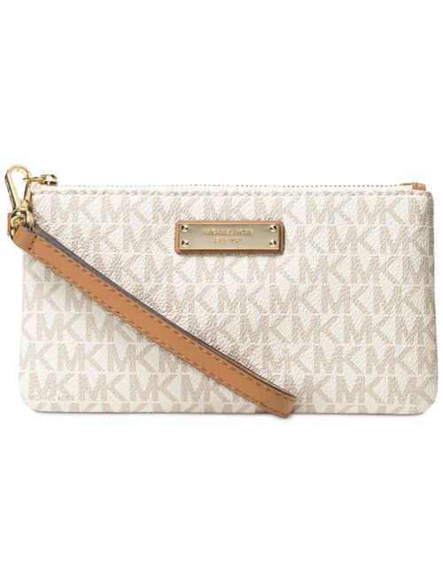 Michael Kors Signature Jet Set Item Medium Wristlet