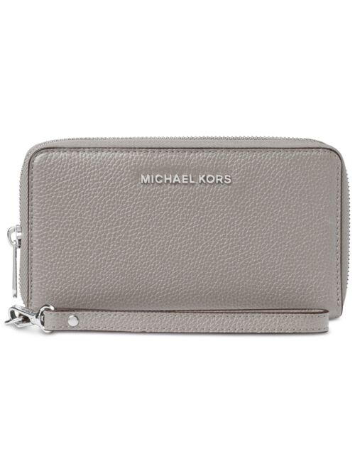 Michael Kors Mercer Leather Multi Function Phone Wristlet