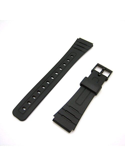 Casio Black Resin Band For F-105 F-91 Watches