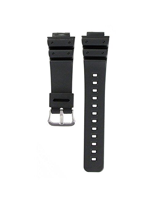 Casio Black Resin Watch Band - 16mm