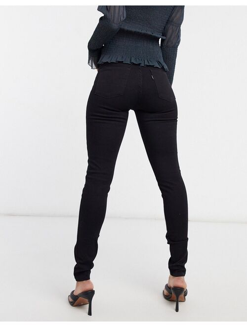 Levi's 721 high waist skinny jeans in black