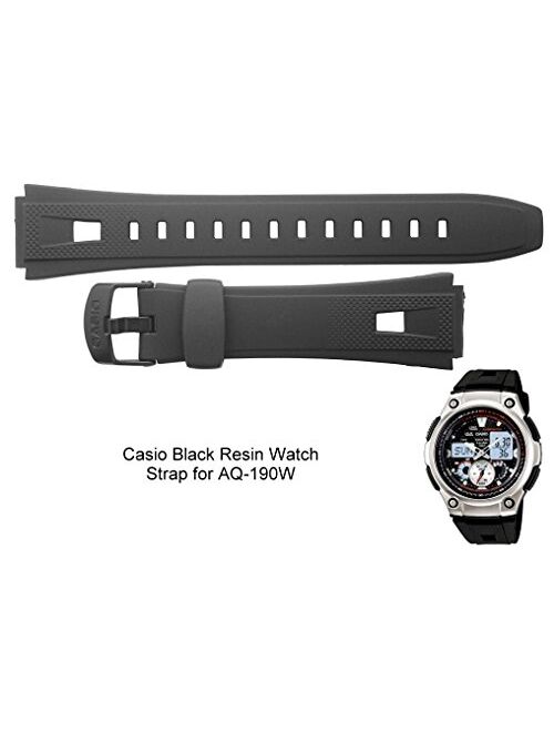 Casio 10330835 Genuine Factory Black Replacement Band - AQ190W-1AV