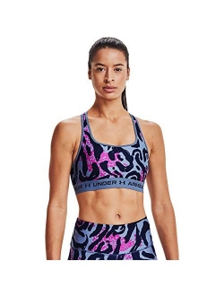 Women's Crossback Mid Printed Bra