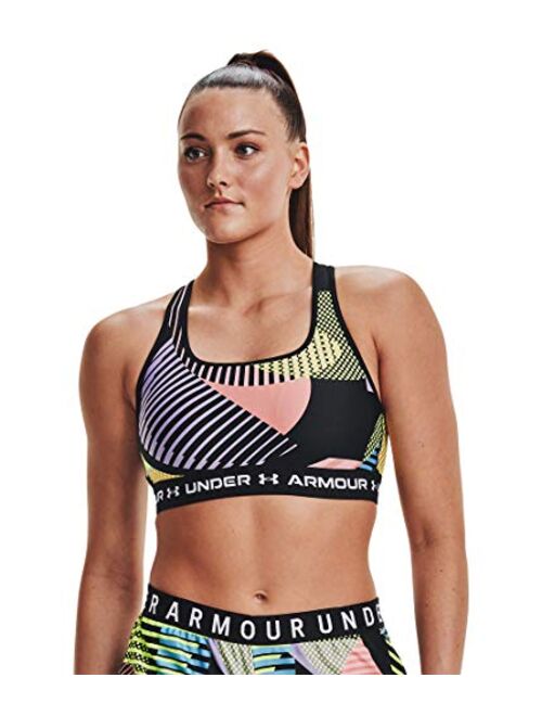 Under Armour Women's Crossback Mid Printed Bra