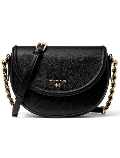 Michael Kors Half Dome Chain Leather Crossbody