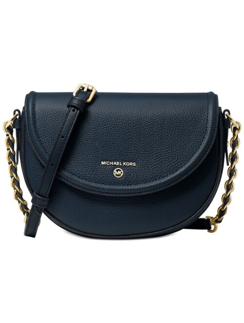 Michael Kors Half Dome Chain Leather Crossbody