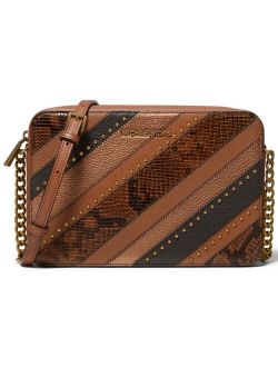 Jet Set Large East West Leather Crossbody