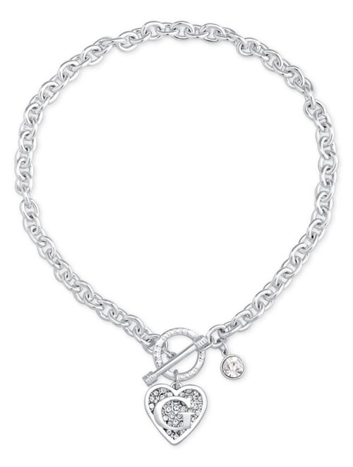 Guess Logo Link Pendant Necklace