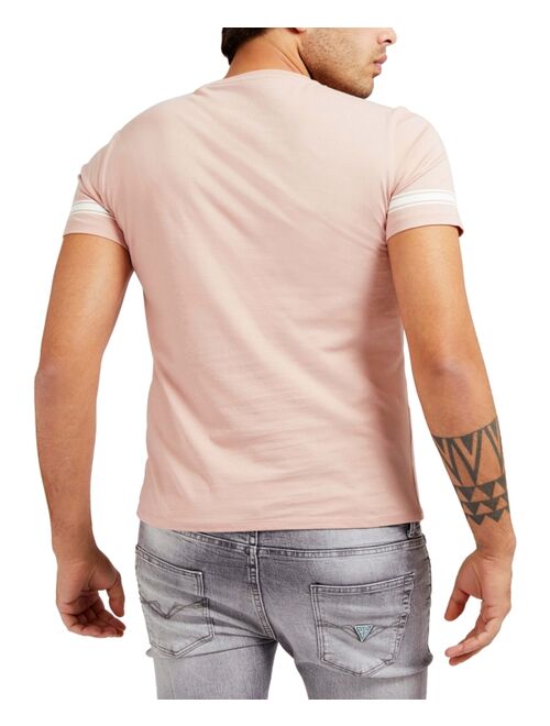 Guess Men's Striped Logo T-Shirt