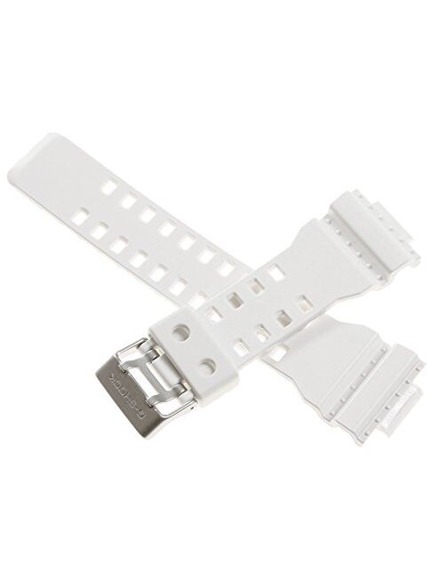 Casio 10347710 Genuine Factory Replacement White Rubber Watch Band fits G-8900A-7 GA-100A-7A GR-8900A-7 GW-8900A-7