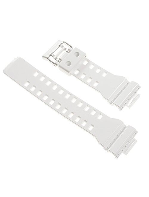 Casio 10347710 Genuine Factory Replacement White Rubber Watch Band fits G-8900A-7 GA-100A-7A GR-8900A-7 GW-8900A-7