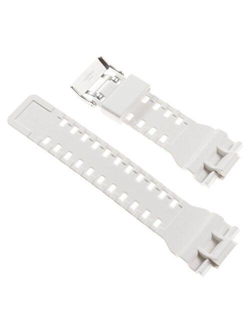 Casio 10347710 Genuine Factory Replacement White Rubber Watch Band fits G-8900A-7 GA-100A-7A GR-8900A-7 GW-8900A-7