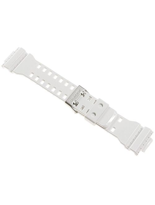 Casio 10347710 Genuine Factory Replacement White Rubber Watch Band fits G-8900A-7 GA-100A-7A GR-8900A-7 GW-8900A-7