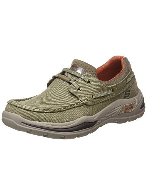 Skechers Arch Fit Motley - Oven Canvas boat shoes