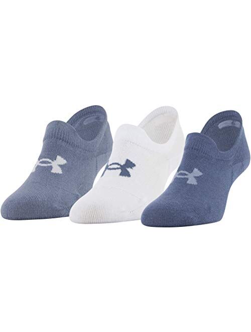 Under Armour Adult Essential Ultra Low Tab Socks, 3-Pairs