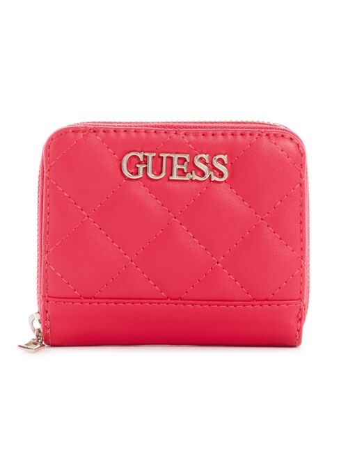 Guess Illy Small Quilted Zip Around Wallet