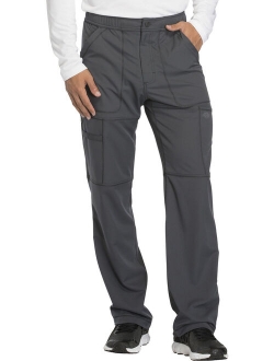 Dynamix Scrubs Pant for Men Zip Fly Cargo DK110S, S Short, Black