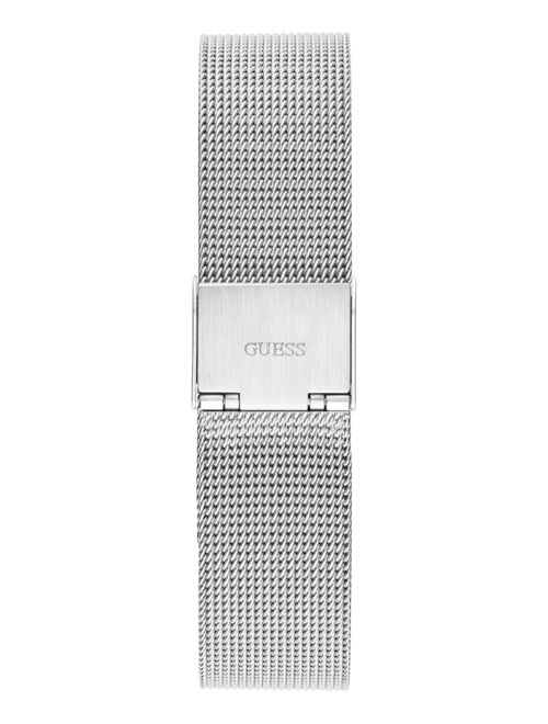 Guess Women's Diamond-Accent Stainless Steel Mesh Bracelet Watch 40mm