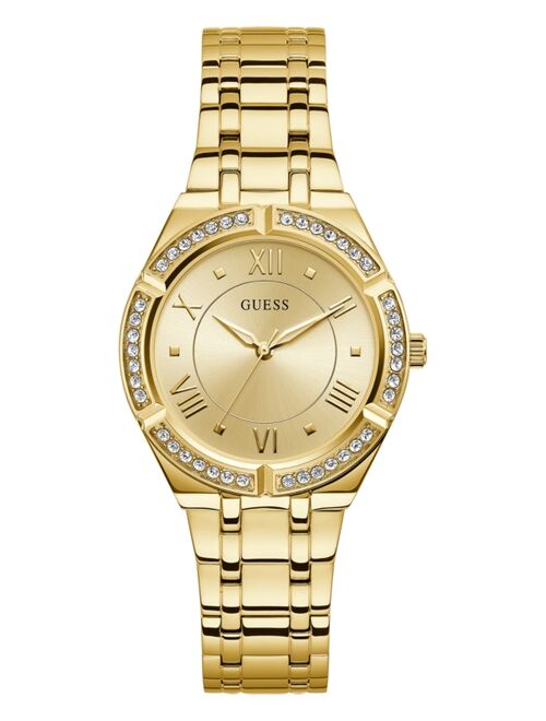 Guess Women's Gold-Tone Stainless Steel Bracelet Watch 36mm