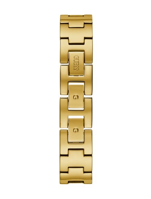 Guess Women's Gold Mesh Diamond Watch 25MM, Created for Macy's