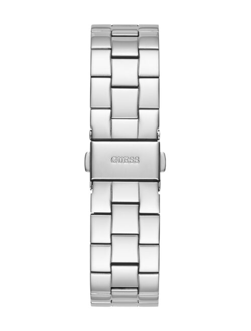 Guess Women's Silver-Tone Stainless Steel Watch 38mm