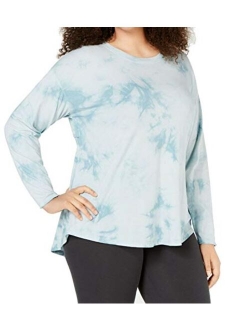 Performance Womens Plus Quick Dry Tie-Dye T-Shirt