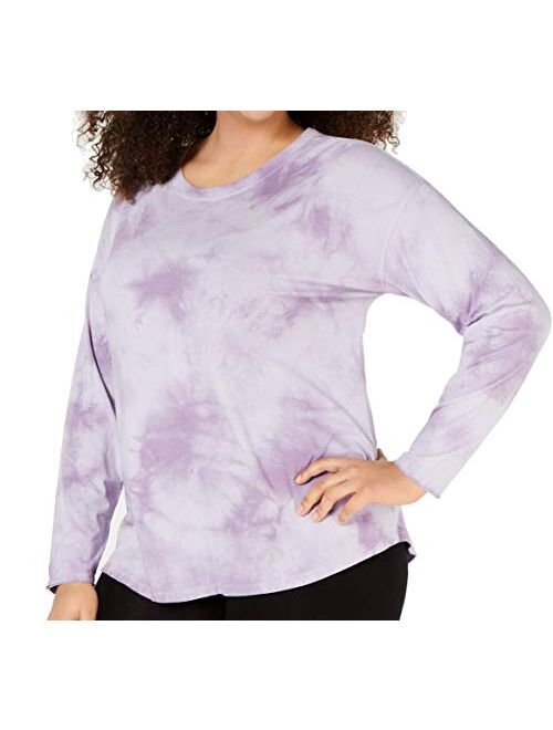 Calvin Klein Performance Womens Plus Quick Dry Tie-Dye T-Shirt