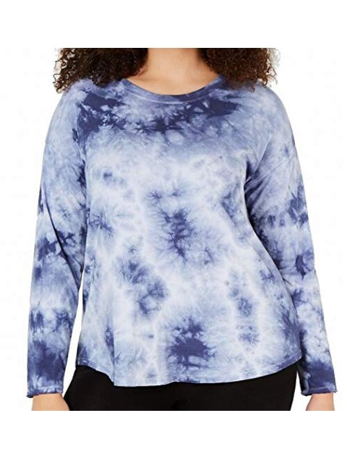 Calvin Klein Performance Womens Plus Quick Dry Tie-Dye T-Shirt