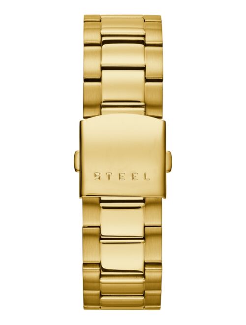 Guess Men's Chronograph Gold-Tone Stainless Steel Bracelet Watch 45mm