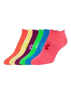 Girls Essential Twist 2.0 No Show Socks (6 Pack)